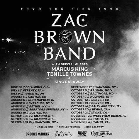 Zac brown setlist 2022  Zac Brown Band Gig Timeline